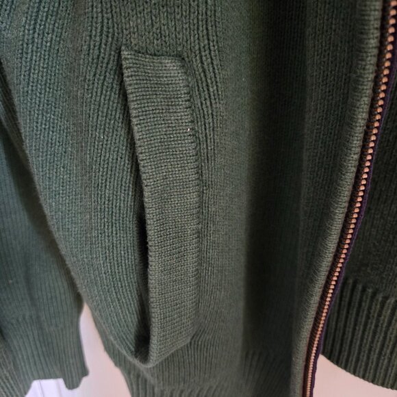 Old Navy Green Full Zip Medium Cardigan (21" ptp) - Picture 5 of 12